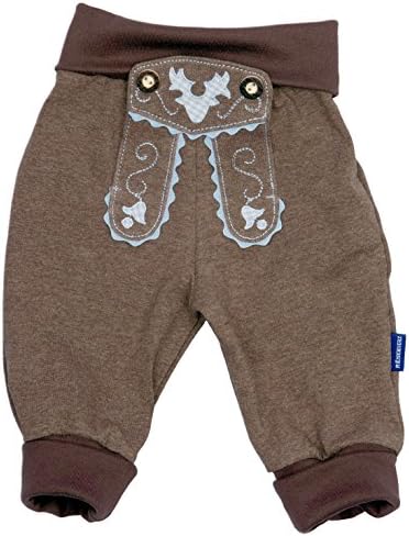 Eisenherz Little Boy's Leather Look Jogging Pants, 100% Cotton, 12-18 Months, 31-34 '', Brown