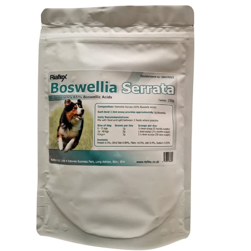 Riaflex Boswellia Serrata 65% | Powder | High Strength Joint Support Supplement For Dogs