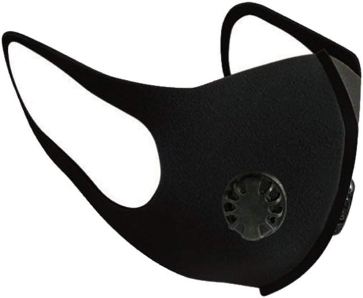 1 Pcs PM2.5 Dustproof Anti Pollution Unisex Black Face Mask N95 Safety Respirator High Efficiency Filtration Breathable And Comfortable N99 Filters with 2 Valves for Adults, Indoor and Outdoor