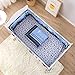 Wowelife Blue Crib Bedding Sets Sea Octopus and Whale Baby Crib Sets 7 Piece(Blue-7 Piece)