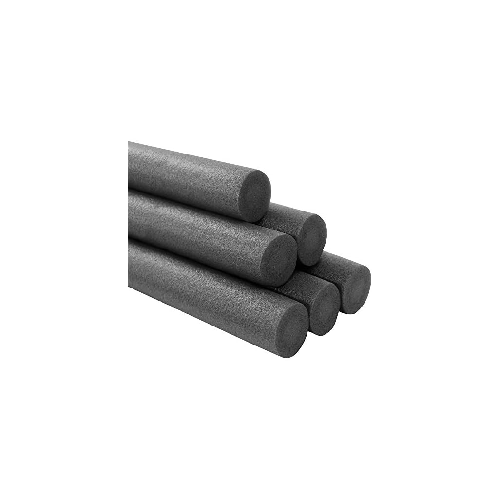 Deluxe Floating Pool Noodles Foam Tube, Deep Black Solid Core Super