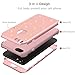 iPhone 8 Case, iPhone 7 Case Rose Gold for Women Girls, Tobomoco Shockproof Drop Protection 3 in 1 Glitter Bling Sparkly Hybrid Slim Hard Cover Soft Silicone Bumper Protective Case for iPhone 7/8
