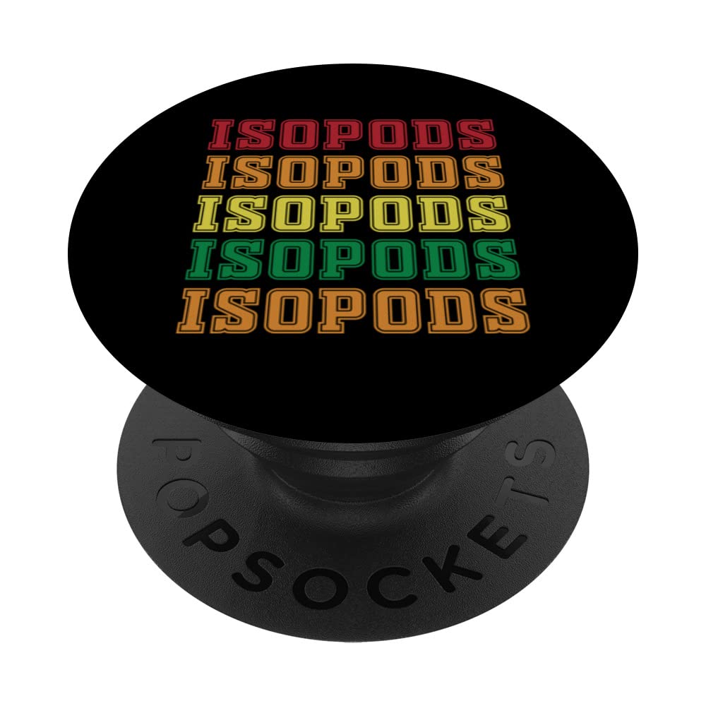 Cool Isopod Lettering Design Arthropod PopSockets Swappable PopGrip