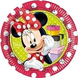 8 Disney Minnie Mouse Red Polka Dots Large Paper Party Plates