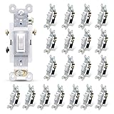 ELEGRP 3 Way Toggle Light Switch, 15 Amp, 120