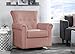 Delta Children Harper Glider Swivel Rocker Chair, Blush
