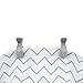 Kura Baby Muslin Swaddle Blanket 2 Pack Set with Stroller Clips, Grey/White 45x45