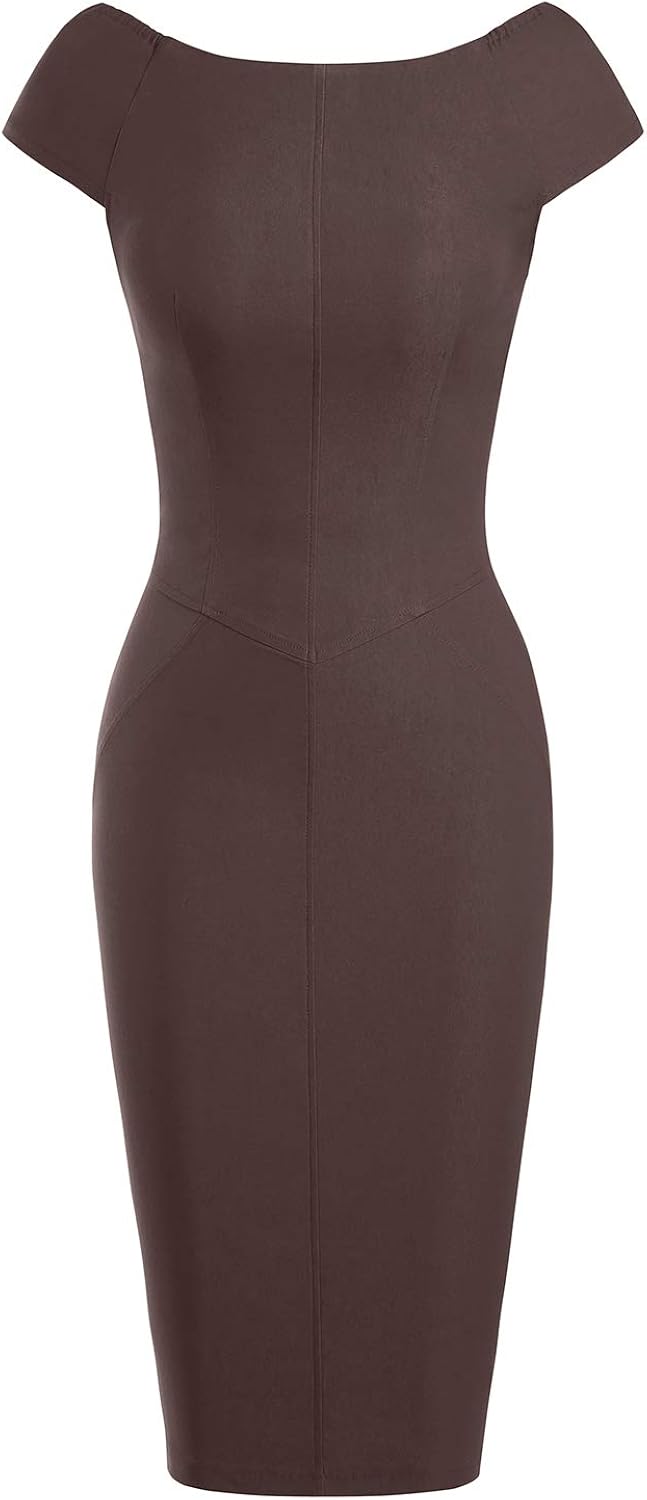 boat neck bodycon dress