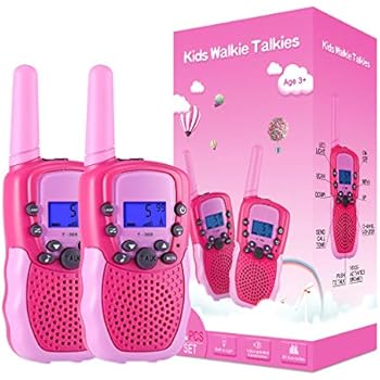 Selieve Toys for 3-12 Year Old Girls, Walkie Talkies for Kids 22 Channels 2 Way Radio Toy with Backlit LCD Flashlight, 3 Miles Range for Outside, Camping, Hiking
