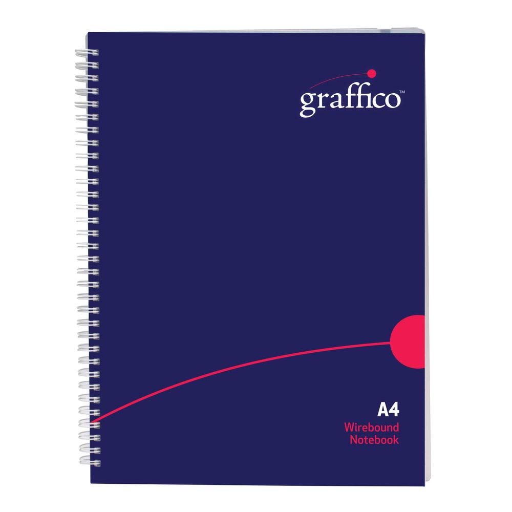GRAFFICO A4 Twin Wire Polypropylene Notebook of 140 Pages (Pack of 1)