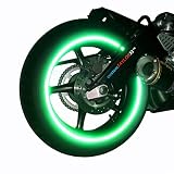 customTAYLOR33 (All Vehicles) Green High Intensity Grade Reflective Copyrighted Safety Rim Tapes (Must select your rim size), 17" (Rim Size for Most SportsBikes)