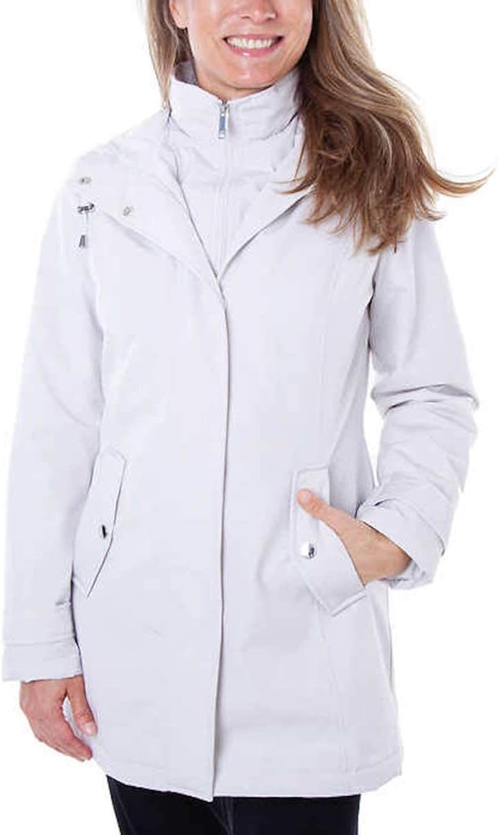 HFX Performance Women's All Weather Trench Coat, Water and