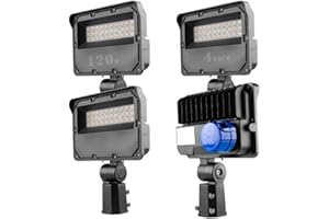 bulbeats LED Parking Lot Light 120W, 5000K Slipfitter Mount LED Pole Light Dusk to Dawn Outdoor Area Lighting for Parking Lot/Outdoor Sports Stadium(16800lm Eqv 500W HPS) -4Pack