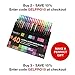 Glitter Gel Pens by Doodle Art Pro-40 Professional Glitter Neon Coloring Pens Set-25% More Ink-Unique Glitter Markers-Perfect for Adult Coloring Books