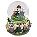 Labrador Puppies Playing in Flowers Glass Musical Snow Globe Plays Song That's What Friends Are For