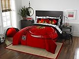 NHL Chicago Blackhawks Soft and Cozy Full Bed in a Bag (7 Piece), Red, Full Size