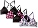 Candie's Girls' Big Convertible Strap Wireless Lightly Lined Bra Multi Pack, White Purple Pink Black, 32A