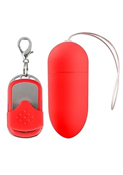 Shots Toys 10 Speed Wireless Control Vibrating Egg - inklusiv Fernbedienung, rot, 8 cm lang, Durchmesser: 3.5 cm, 1 Stück