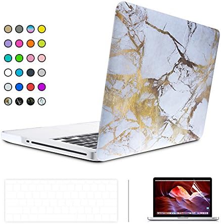 KONKY MacBook Pro 13 Case 2016, Protective Soft-Touch Hard Shell Case Cover for Newest Apple MacBook Pro 13" inch (2016 Release) A1706, A1708 with / without Touch Bar and Touch ID, White Yellow