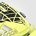 adidas Performance ACE Fingersave Junior Goalie Gloves, Solar Yellow/Black/Onix Grey, Size 4