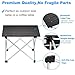 Ledeak Portable Camping Table, Small Ultralight Folding Table with Aluminum Table Top and Carry Bag, Easy to Carry, Prefect for Outdoor, Picnic, BBQ, Cooking, Festival, Beach, Home Usethumb 2