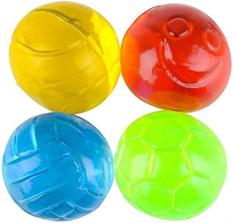 1.5" Jelly Ball Toy - 12 Pack - Party Supplies, Party Favor, Prizes, Treasure Boxes, Stocking Stuffers