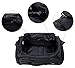 MIER 21Inch Sports Gym Bag with Wet Pocket Travel Duffel Bag for Men Women,Black