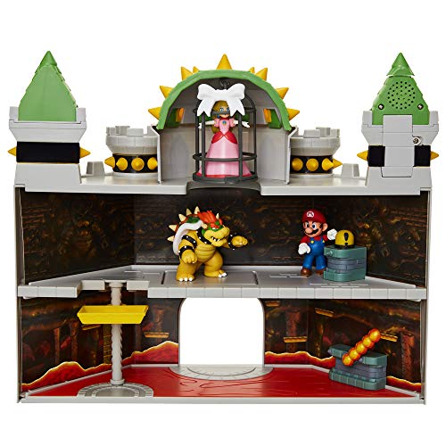Super Mario Nintendo Deluxe Bowser's Castle Playset with 2.5