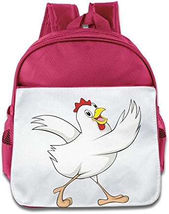 Alexander Chicken Is Walking Eye-catching Color Kid's Preschool Canvas Bag Shoulder Backpack Schoolbag