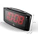DreamSky Little Digital Alarm Clock with Snooze, 1.2 Inch Clear Led Digit Display with Dimmer, Simple to Operate, Plug in Clock for Bedroom.