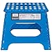 Acko Blue 11 Inches Non Slip Folding Step Stool for Kids and Adults with Handle, Holds up to 250 LBS