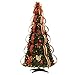 BrylaneHome 6 Ft Fully Decorated Pre-Lit Pop-Up Christmas Tree with 350 Warm Lights & Included Stand, Collapsible, Easy Assembly - Plaid