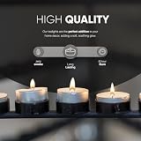 FERRIS 8-Hour Premium Tea Light Candles 100 Pack Unscented Paraffin Wicks view 2