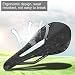 Alomejor Road Bike Saddle Cushion Hollow Comfortable Bicycle Seat Breathable Mountain Bike Seat Mat for Cycling(143mm-black)thumb 1