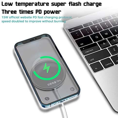 Yibosen Wireless Charger Fast-Charging Compatible with iPhone 12 Pro MaxiPhone 12 MiniiPhone SEiPhone 11 Pro