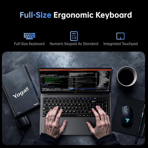 ACEMAGIC Laptop AMD Ryzen Embedded R2544 15.6-in 16GB DDR4 512GB SSD, AMD Laptops Ordinateur-Portable Windows Laptops, Numeric Keypad Win-11 Pro WiFi 5 HDMI Type-C USB-3.2 Webcam 3.5mm Audio