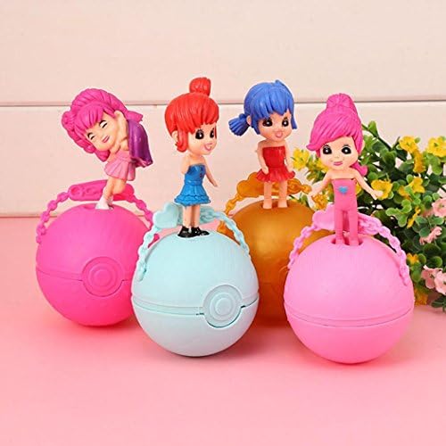 FDegage 4 PCS Big Surprise Dolls Egg Ball Disassembled Dolls Dress Up Toys (4 PCS)