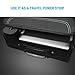 MAKETECH U-Shaped Multi-function 4-Outlet Power Strip with 4 USB Smart Charging Ports and Detachable Power Cable for Office, Workbench, Home, Nightstand & Dresser