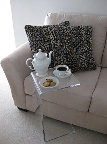 Amazon Com Onelux Freestanding C Shaped Acrylic Lucite Occasional Side Table Furniture Decor