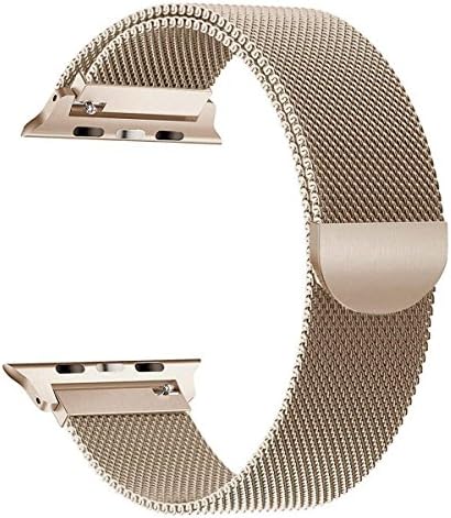 AGUARA Compatible with Apple Watch Band 38mm 40mm, Mesh Loop Stainless Steel Strap with Magnetic Closure & Classic Buckle Replacement for iWatch Band Series 4/3/2/1 Sport and Edition