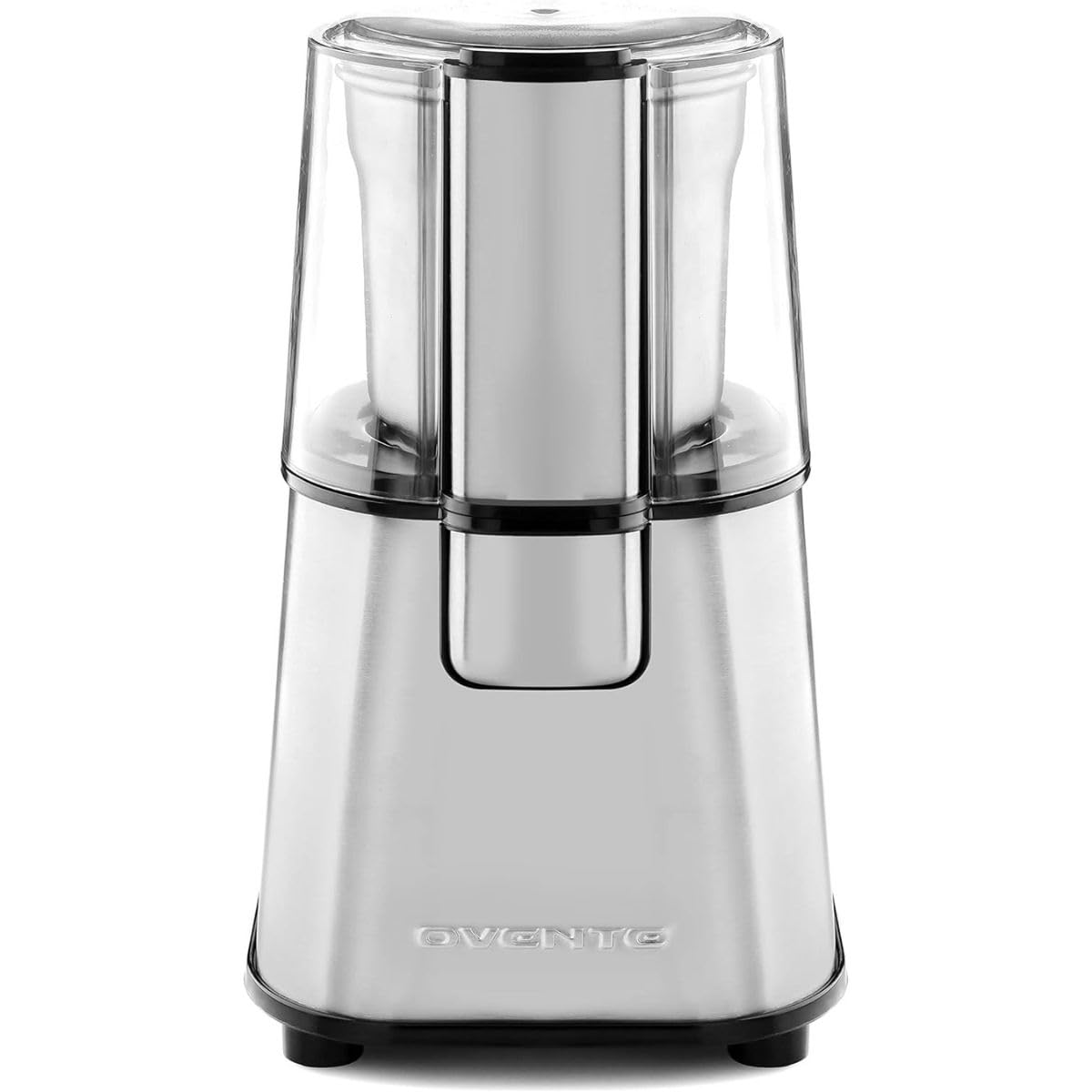 Photo 1 of ***SEE CLERK COMMENTS*** OVENTE Electric Coffee Grinder, 200W Powerful Coffee Bean & Spice Grinder with 2.1 Oz Removable Grinding Bowl, Stainless Steel Blade, Push Power Button, Transparent Lid & Anti-Skid Feet, Silver CG620S