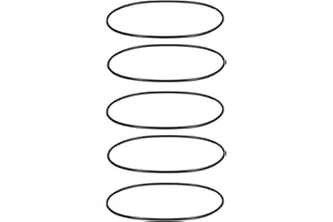 YWBL-WH 5PCS Round Rubber Motor Belts 5mm Diameter Suitable for Industrial Mechanical Equipment (5405-0005-0533), Round Belt