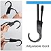 Edobil Adjustable Bungee Cord, 59-Inch Shock Rope with Wide Opening Hooks,For Cars, Camping, RVs, Trunks, Luggage Racks Clothes Hanger(Black)