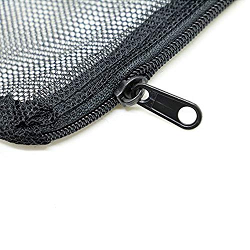 WEFOO 10 Pcs Aquarium Filter Media Bags for Pelletized Carbon, Bio Balls, Ceramic Rings, Ammonia Remover, Black