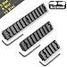 Monoki Keymod Picatinny Rail Sections, 5-Slot 9-Slot 13-Slot Lightweight Picatinny Rail Section for Keymod Handguard Mount Rail System with 3 Allen Wrench & Solid-Style, 3 Pack