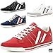 alpine swiss Mens Stefan Suede Trim Retro Fashion Sneakers