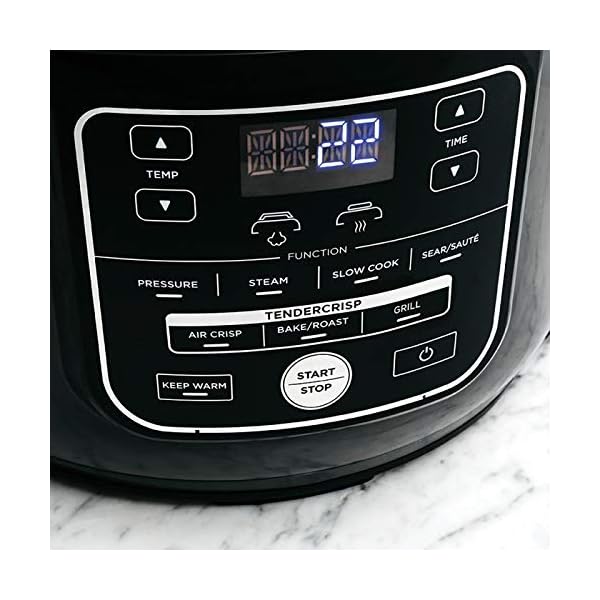 Ninja Foodi Multi-Cooker [OP300UK], 7-in-1, 6L, Electric Pressure Cooker and Air Fryer, Grey and Black