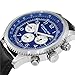 Stuhrling Original Men's 858L.02 Octane Concorso Silhouette Analog Swiss Quartz Black Croc-Textured Leather Watch