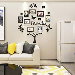 Beilinheng 3D Acrílico Marcos De Fotos Árbol Genealógico Marco De Fotos