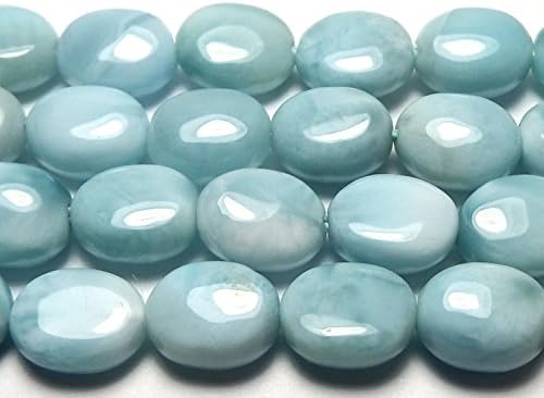 10 pcs LARIMAR 9mm Oval Beads AAA NATURAL /g11